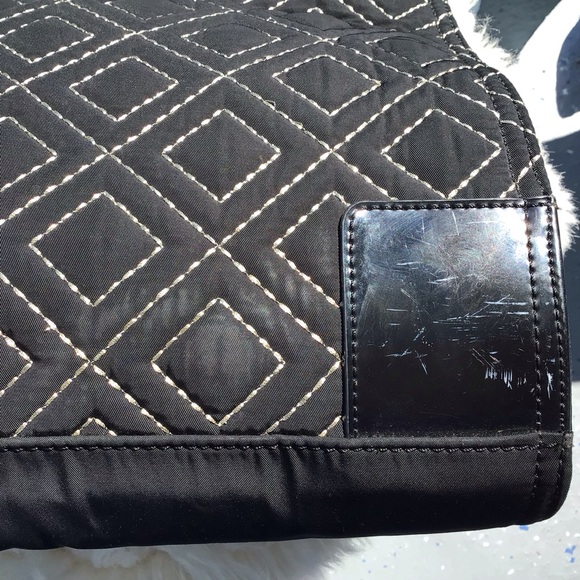 Tory Burch Ella Diamond Print Tote - Picture 9 of 16